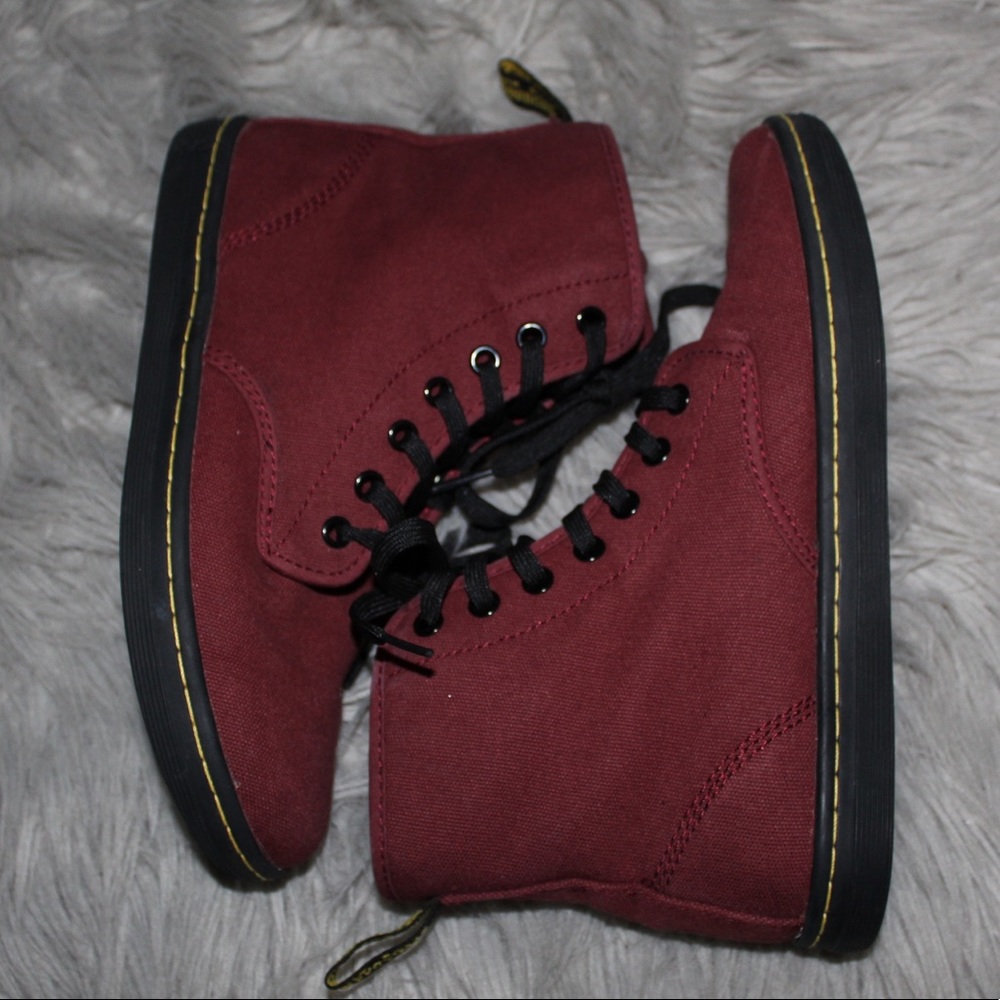 DR. MARTENS BURGUNDY BOOTS
